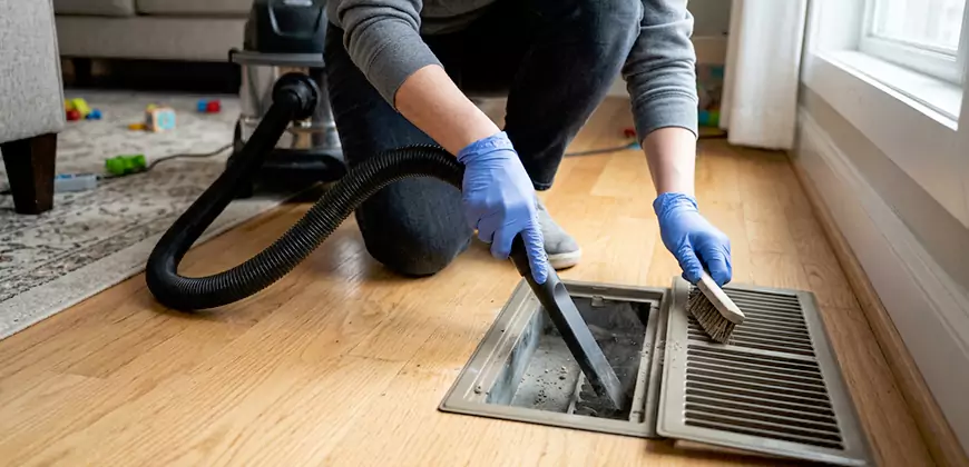 Ducted Heating Filter Cleaning in Brockton