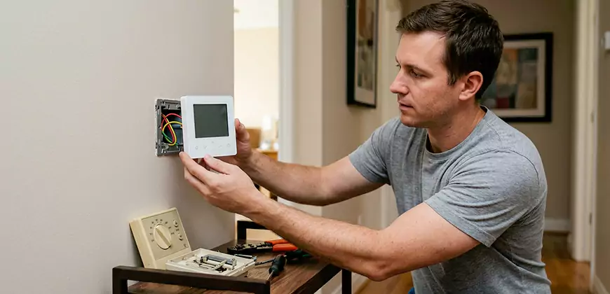 Heat Pump Thermostat Configuration in Brockton