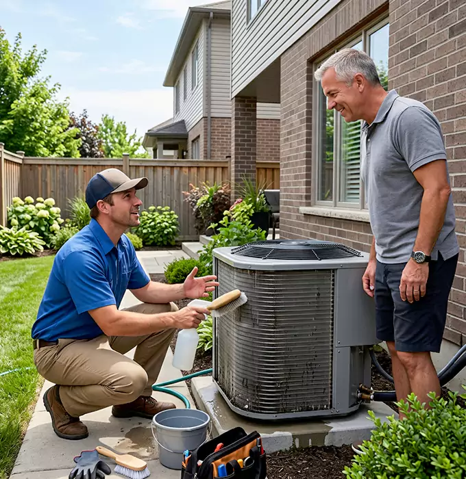 Why Brockton, MA Homeowners Choose Brockton HVAC Pro for Outdoor AC Unit Cleaning?